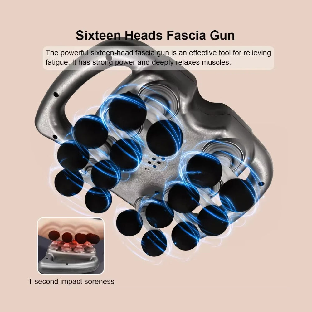 Muscura™ 16-Head Deep Tissue Massage Gun