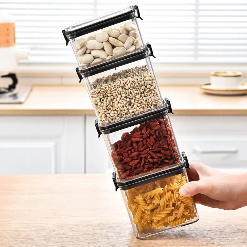 Large Airtight Kitchen Storage Jars Set