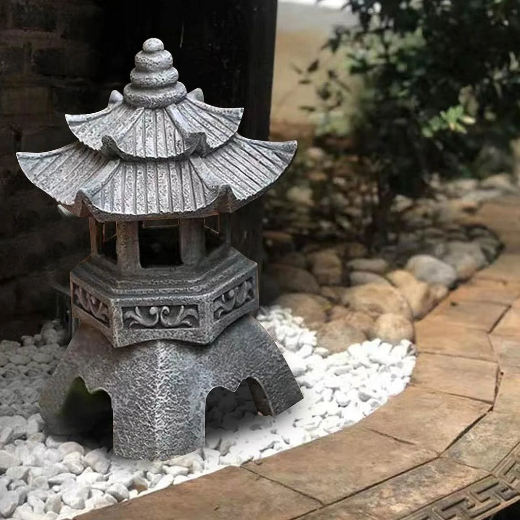 Solar LED Pagoda Garden Lantern