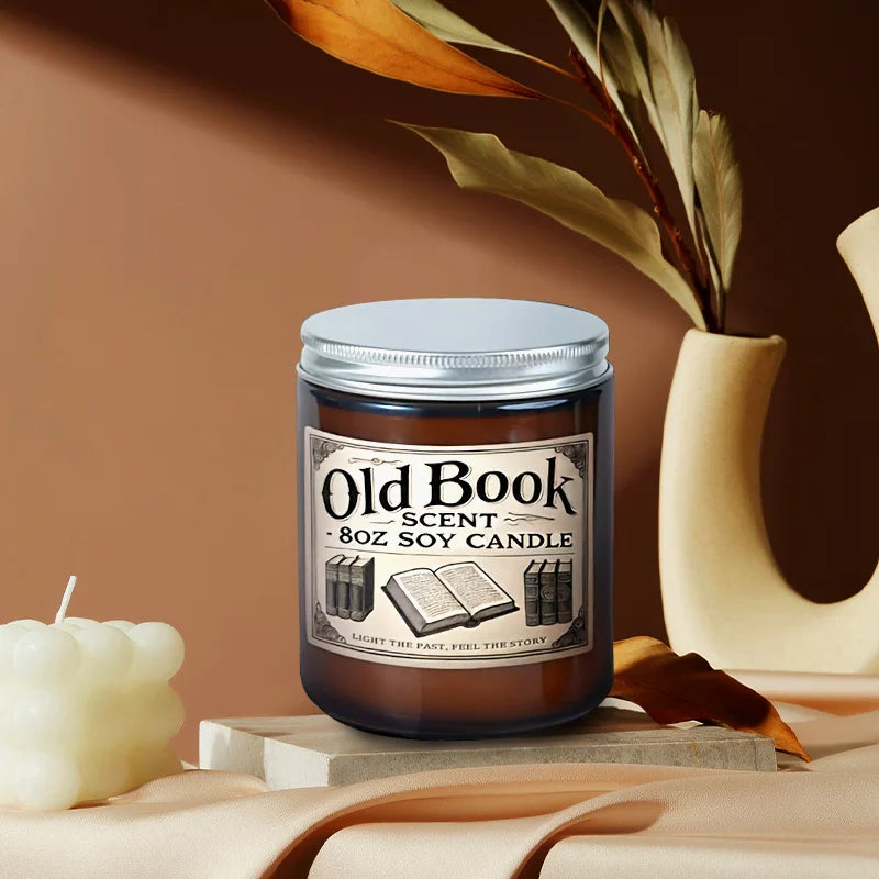 Old Book Scented Soy Candle