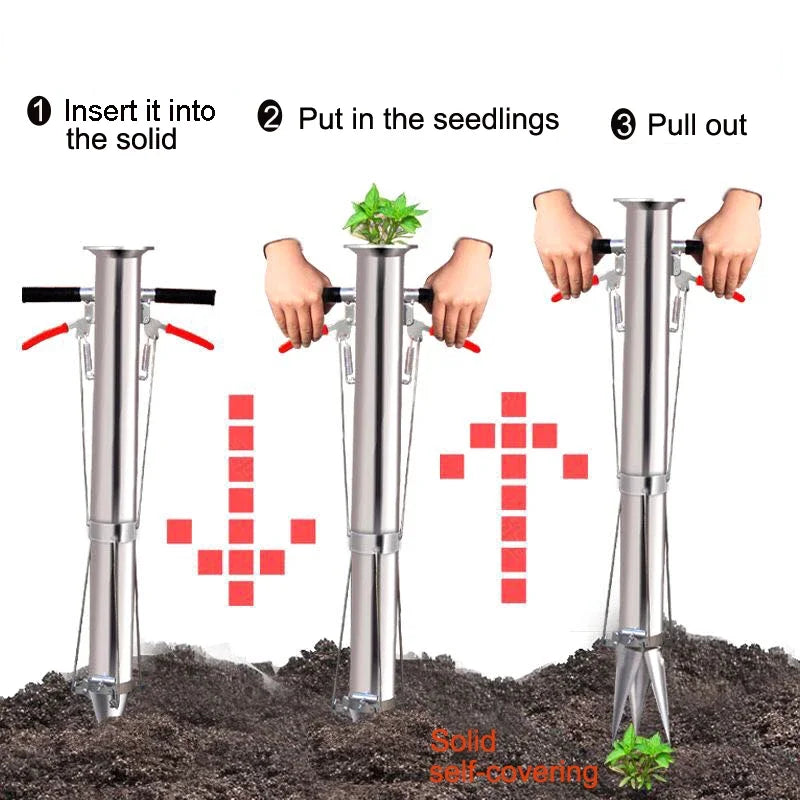 Stainless Steel Garden Seedling Transplanter