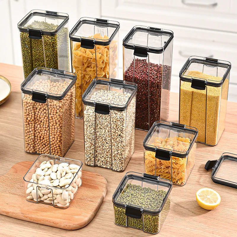 Large Airtight Kitchen Storage Jars Set