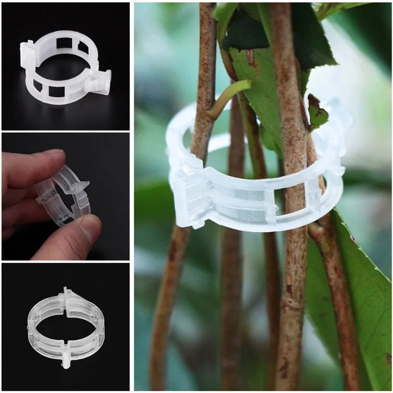 50/100pcs Reusable Plastic Plant Clips