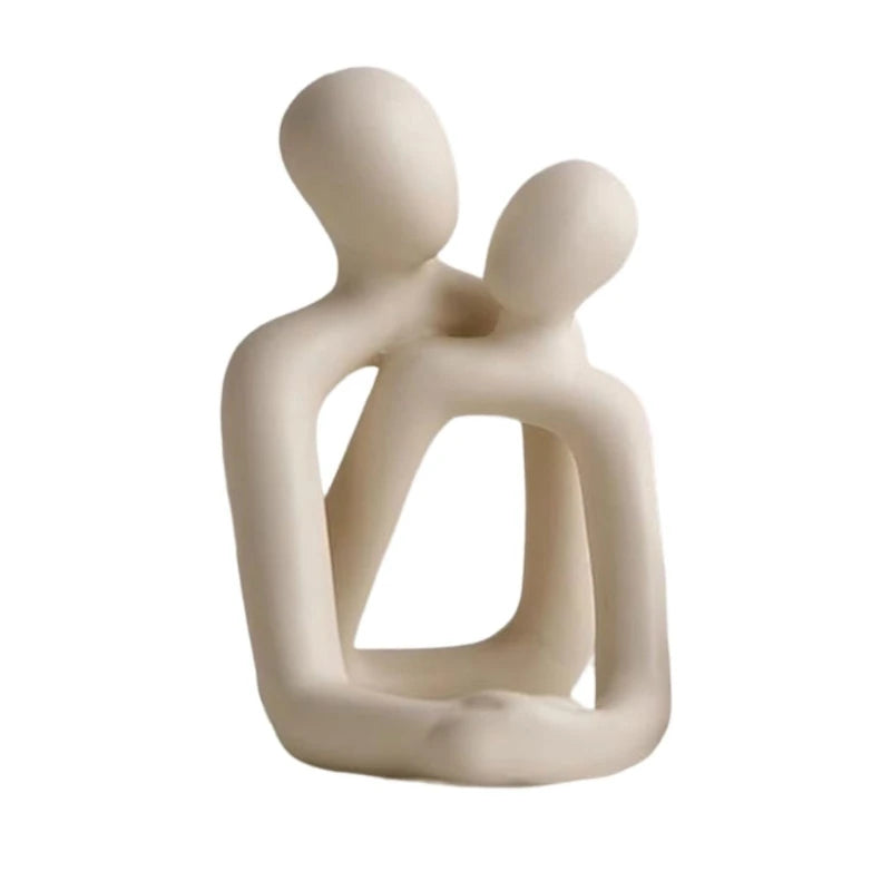 Abstract Couple Resin Love Sculpture