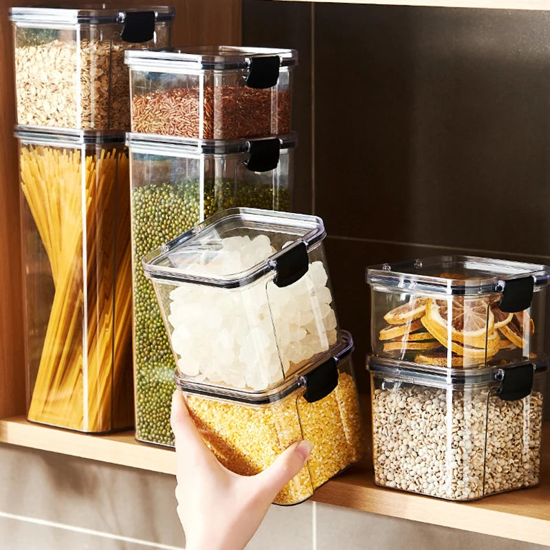 Large Airtight Kitchen Storage Jars Set