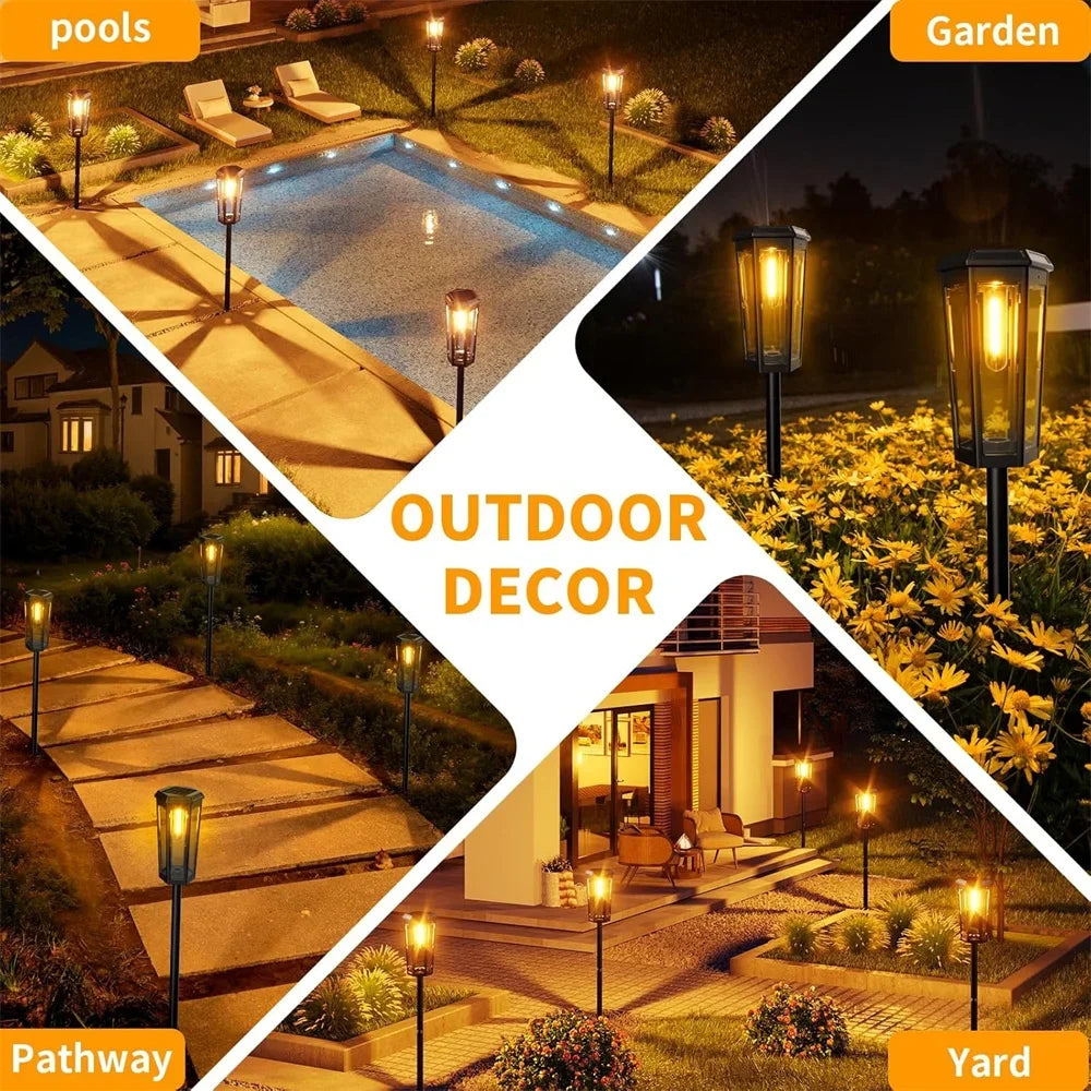 Solar Pathway Lights Outdoor Waterproof
