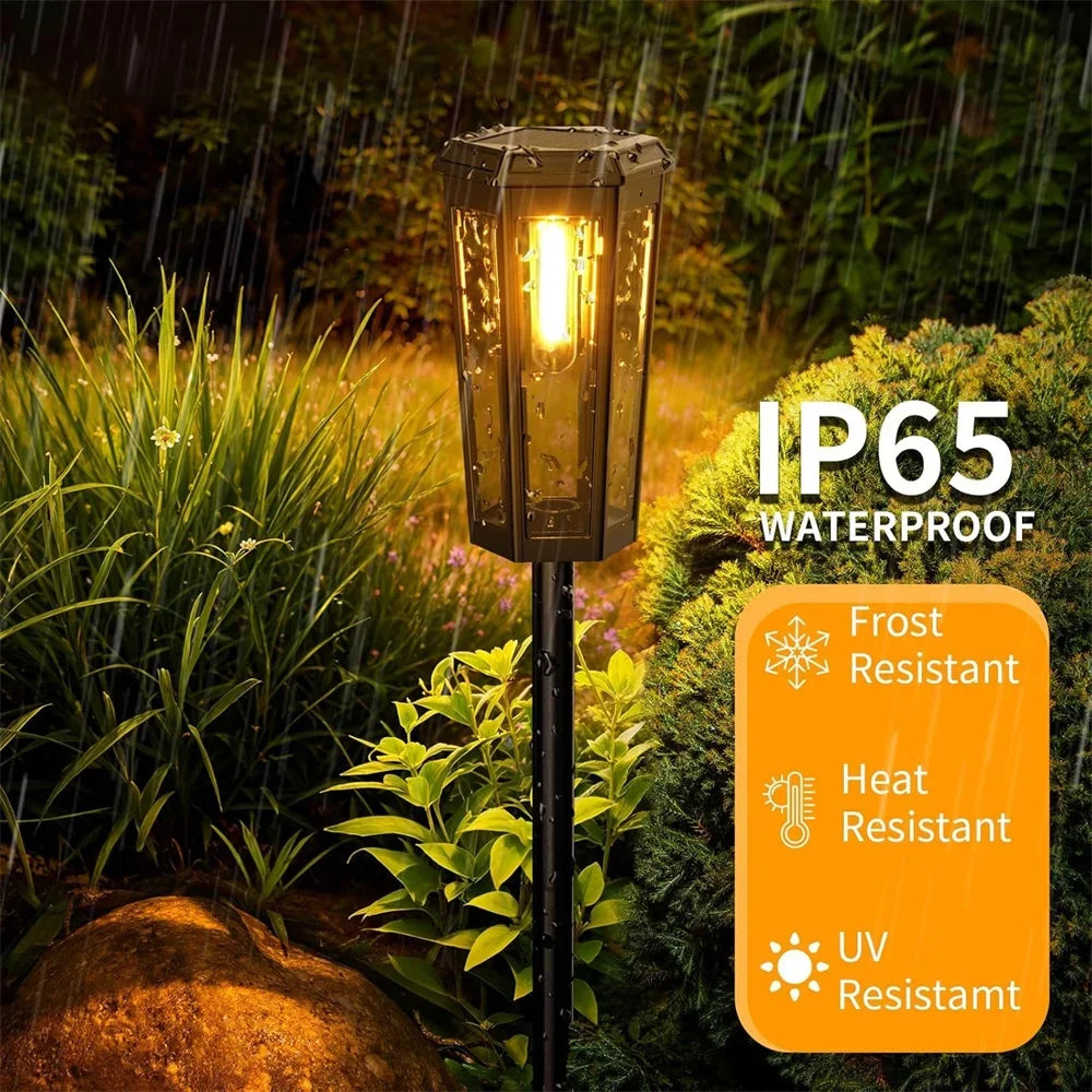 Solar Pathway Lights Outdoor Waterproof