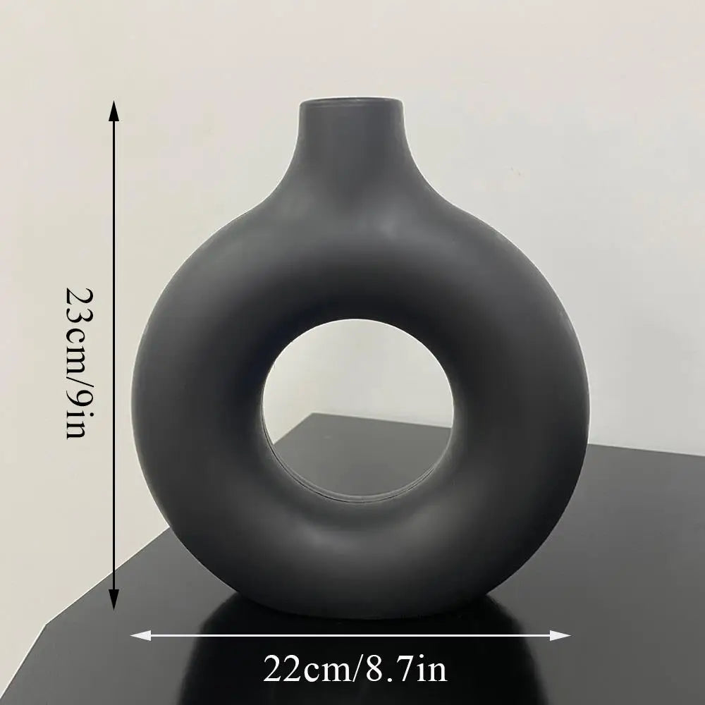 1Pcs Plastic Flat Minimalist Vase