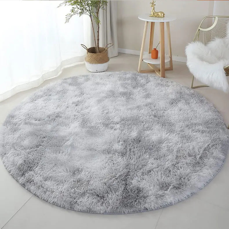 Fluffy Round Plush Area Rug