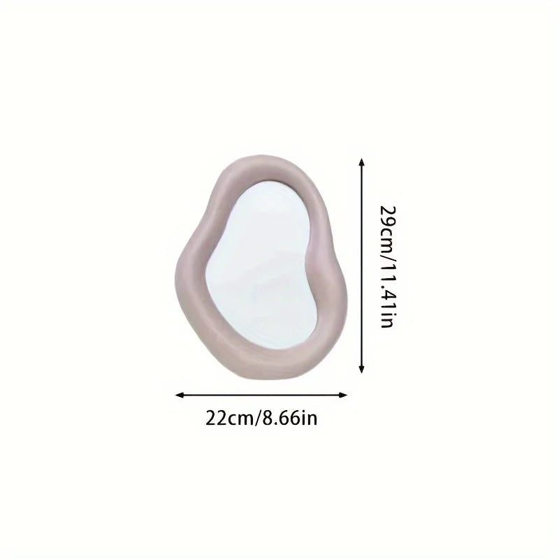 Ceramic Irregular Aesthetic Vanity Mirror