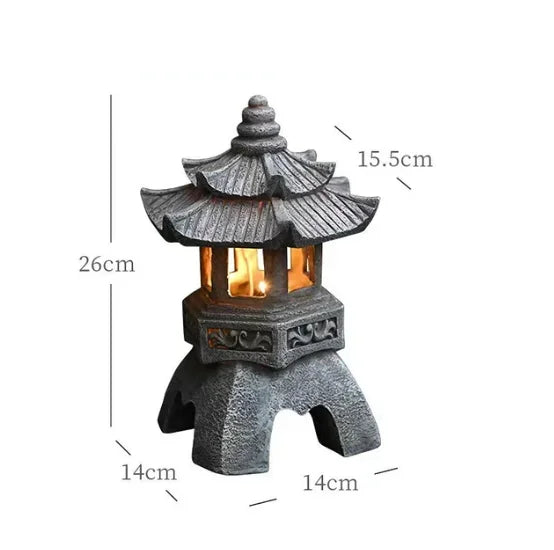 Solar LED Pagoda Garden Lantern
