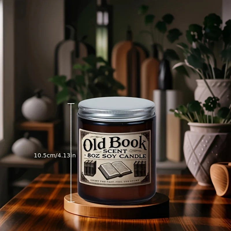 Old Book Scented Soy Candle