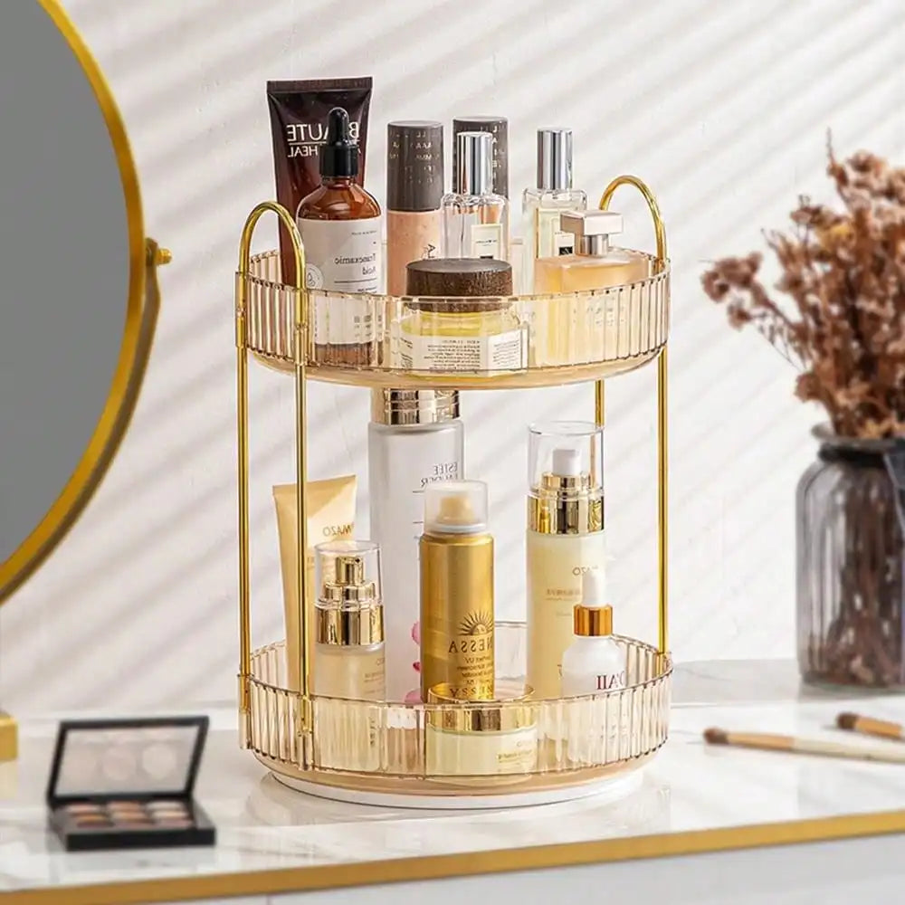 3-Tier Rotating Makeup Organizer