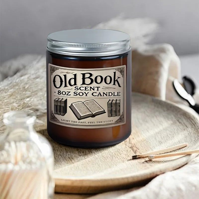 Old Book Scented Soy Candle