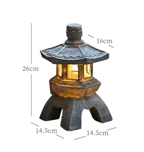 Solar LED Pagoda Garden Lantern