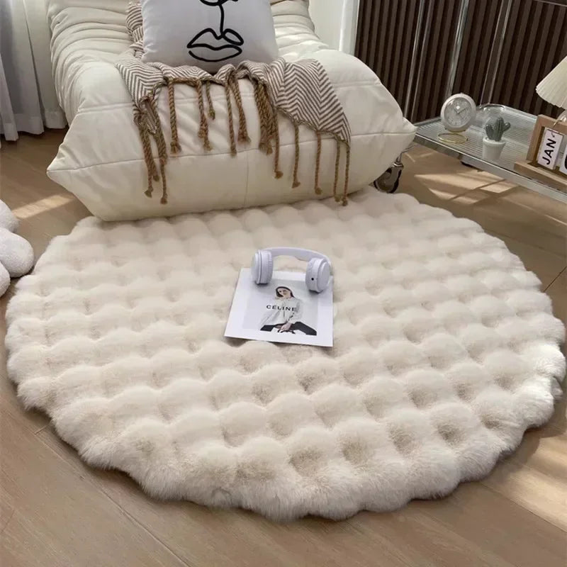 Plush Round Shaggy Area Rug