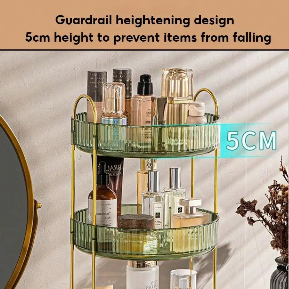 3-Tier Rotating Makeup Organizer