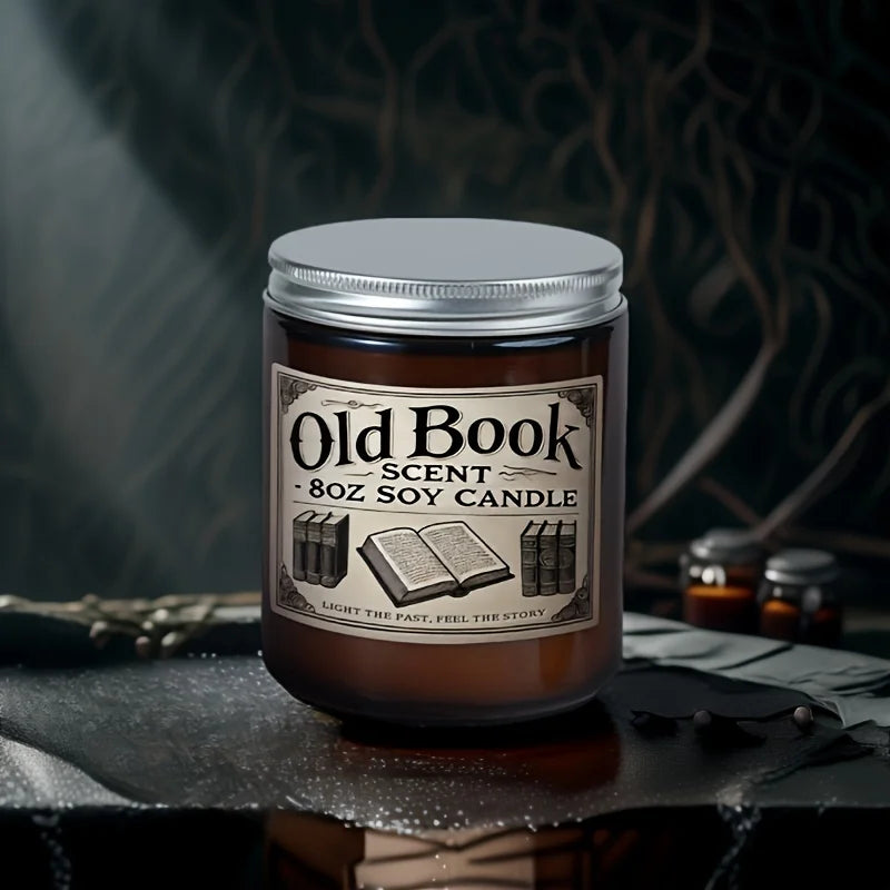 Old Book Scented Soy Candle