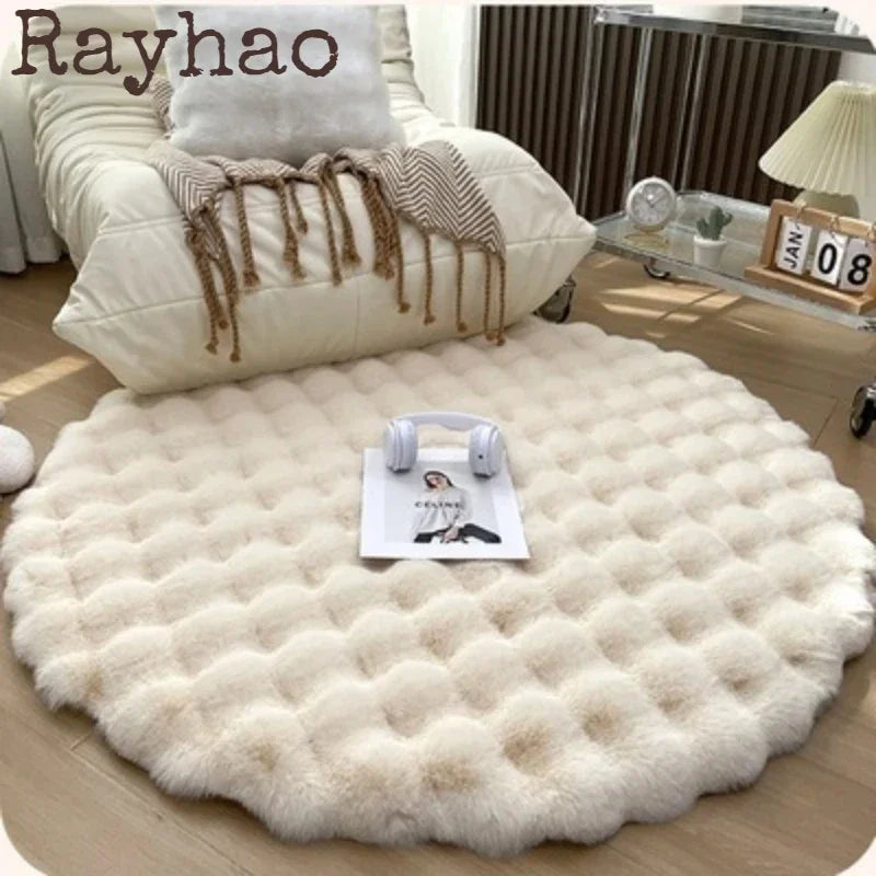 Plush Round Shaggy Area Rug