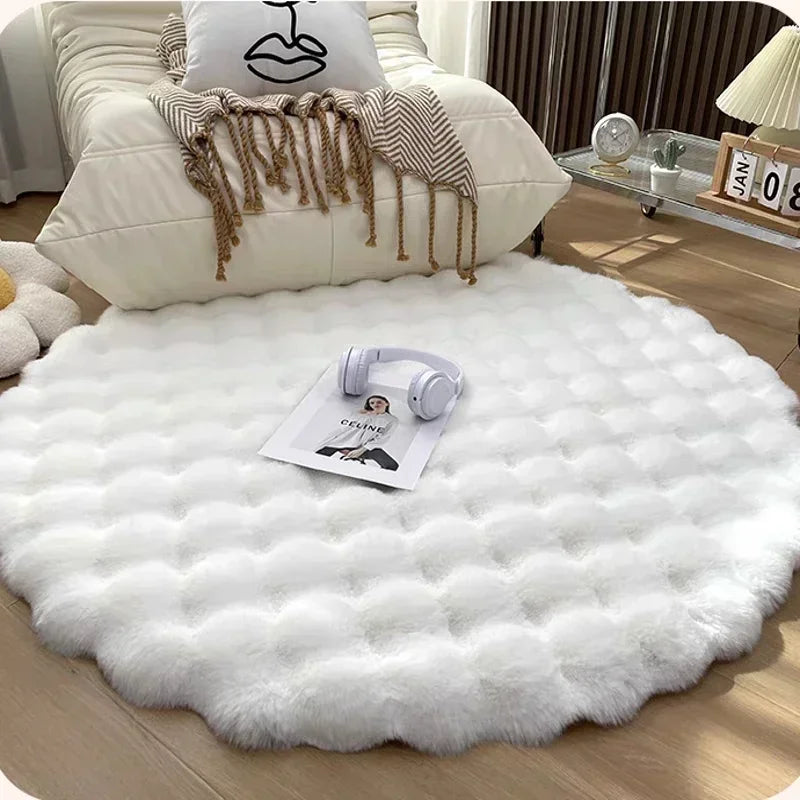 Plush Round Shaggy Area Rug