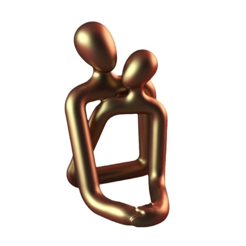 Abstract Couple Resin Love Sculpture