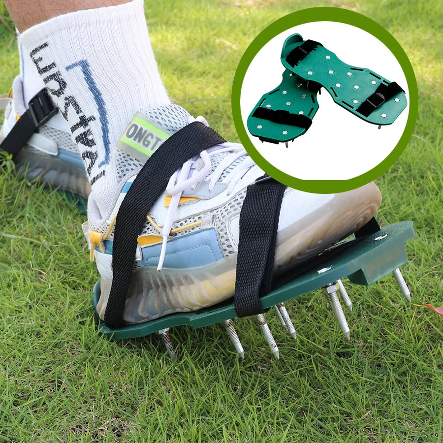 Garden Lawn Aerator Spiked Shoes