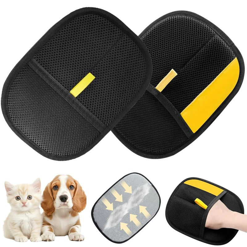 Pets Hair Remover Gloves - Groom & Massage