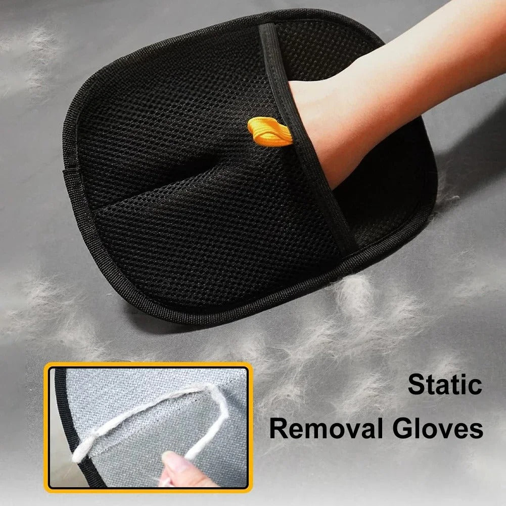 Pets Hair Remover Gloves - Groom & Massage