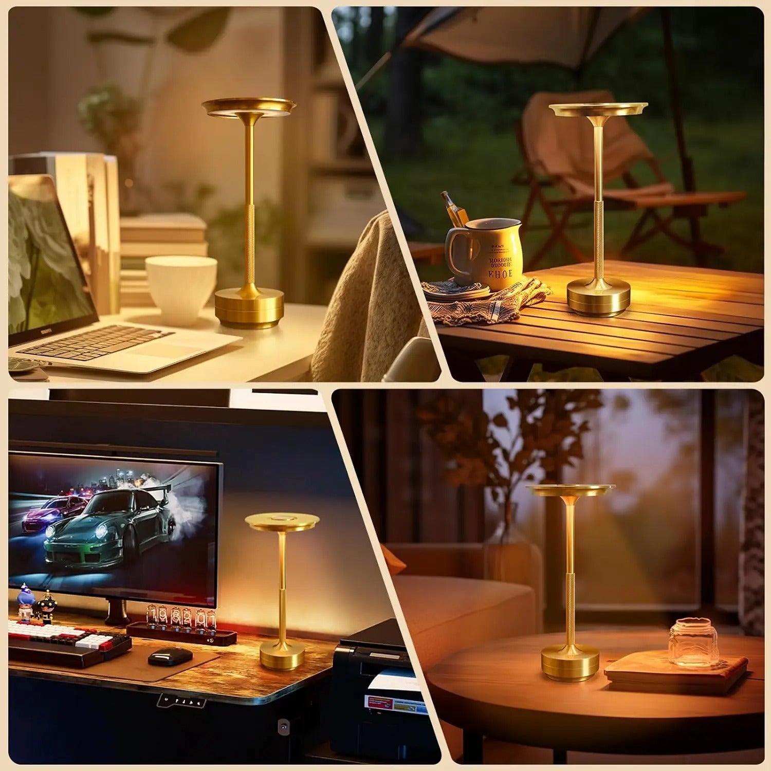 BrightNest™ – Modern LED Bedside Lamp
